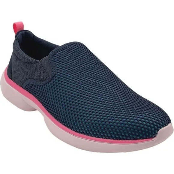 Vionic Zeta Mesh Slip-On Sneakers Navy - Picture 1 of 9